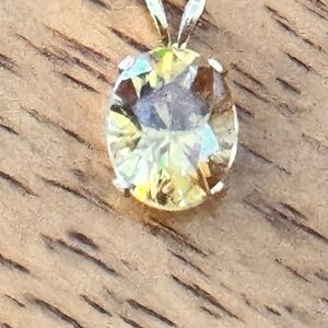 Citrine and Gold Pendant